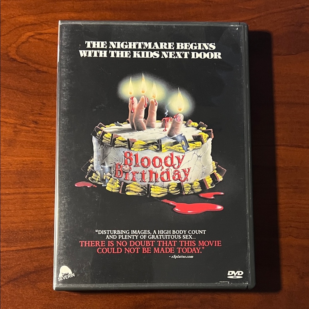 Bloody Birthday DVD Severin former rental